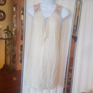 Flying tomato long tank top lace and embroidery